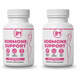 IM Hormone Support - 2 Bottles - For Women Balance - Natural Ingredients for Hot Flashes Mood Swings & Energy Boost - USA Made