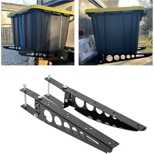 Universal Bumper Cargo Bracket fits RV 4" Square Bumper Mounting Mounted Cargo Carrier Box Support Arms Bracket Mounting Racks. (A Pair!)