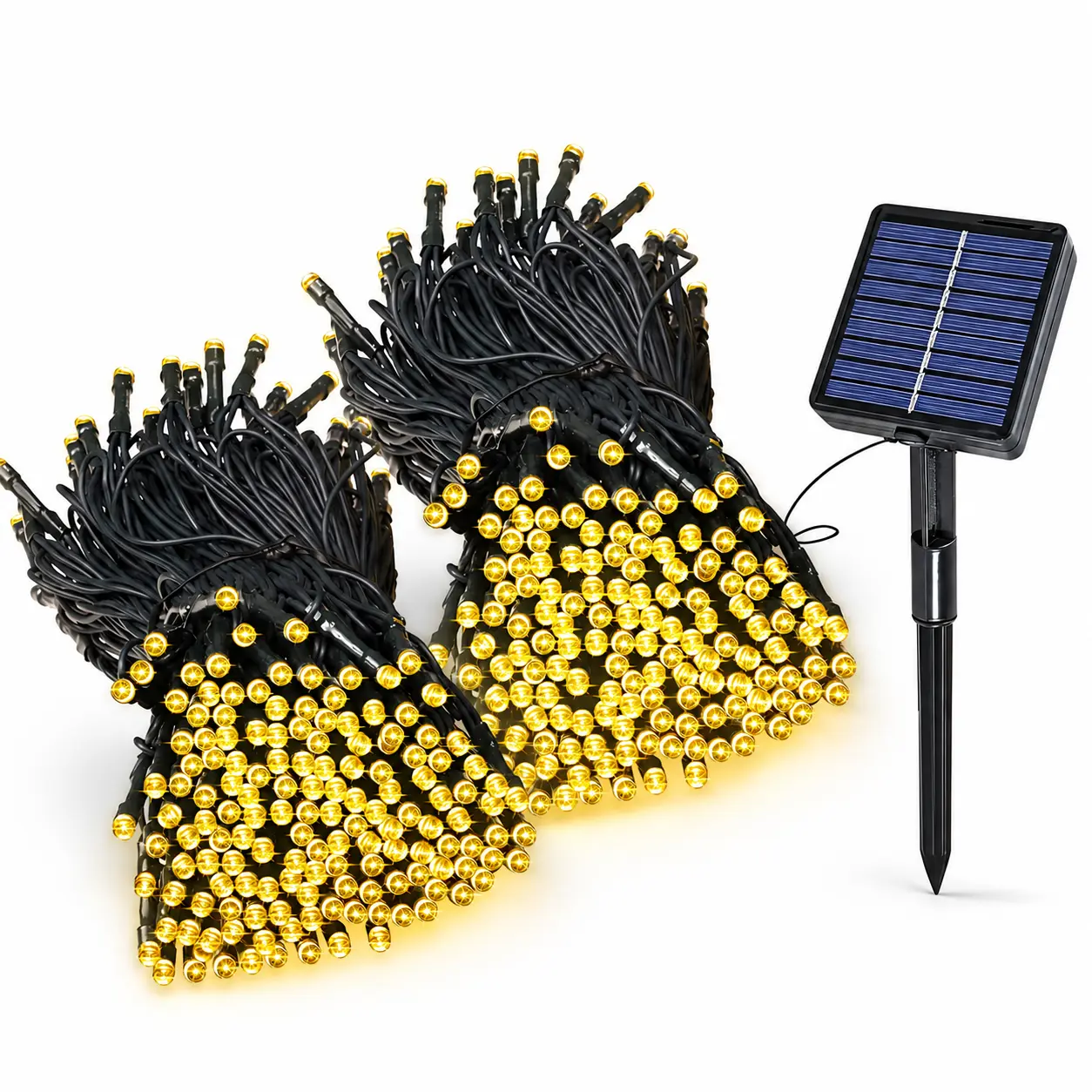 72FT Solar-Powered Fairy Led Lights, Outdoor 200-LED Warm White IP65 Waterproof 8-Mode Decorative Lights for Garden, Christmas, Gifts for Women, Led Lighting