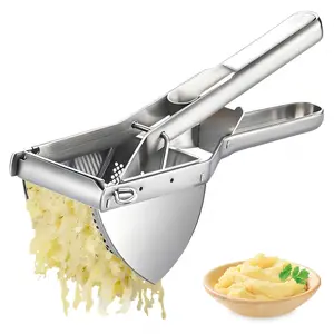 Stainless Steel Potato Masher, Ergonomic Handle, Large Capacity, Dishwasher Safe, Ideal for Vegetables, Baby Food Prep Tools