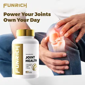 FUNRICH Joint Health Supplement for Arthritis Pain Relief with Glucosamine, Chondroitin, MSM & Turmeric - 120 Capsules