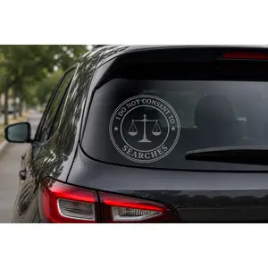 I Do Not Consent Seal sticker | Die-Cut vinyl liberty emblem
