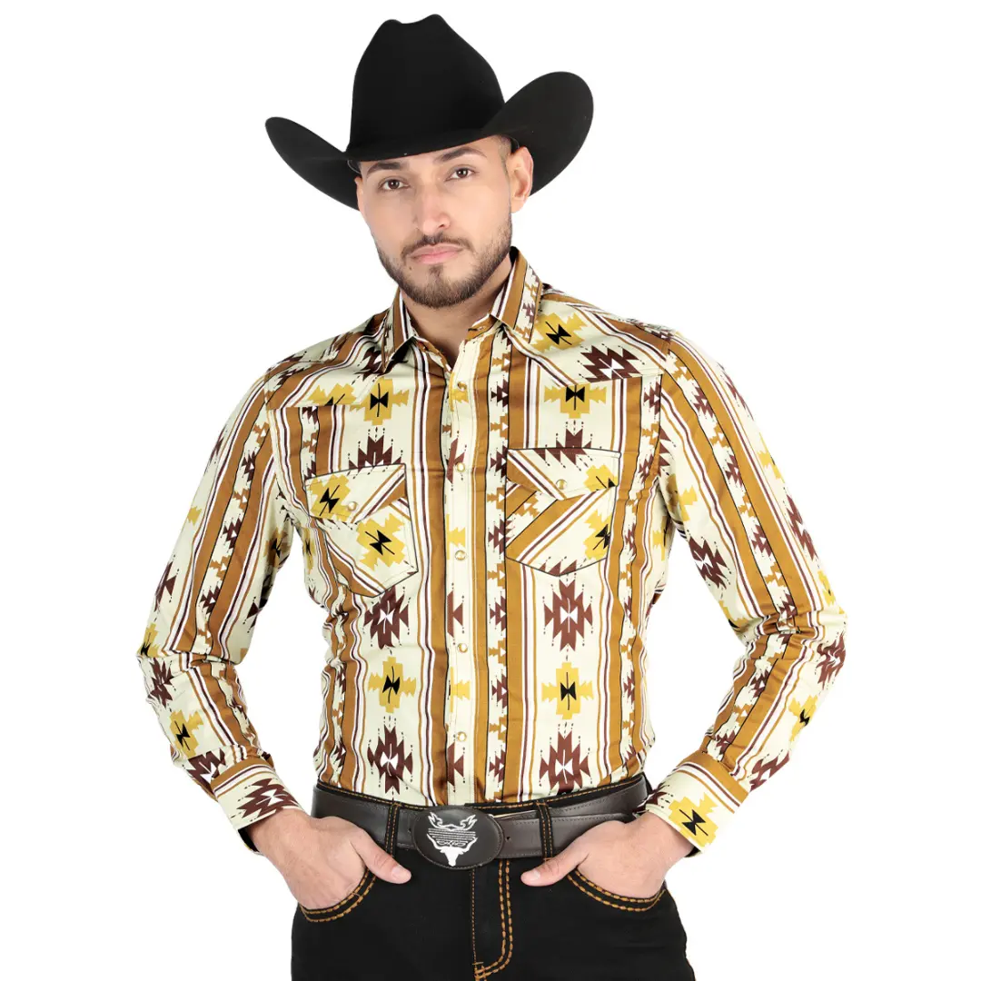 El General - Casual Long Sleeve Shirt - Taupe