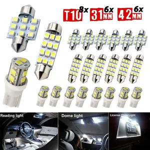 20 Pieces LED Car Bulb Kit T10 31mm 42mm LED Dome Light Interior Car Lights LED Bulbs for Car Interiors Map Dome Trunk Cargo Door Courtesy License Plate Light