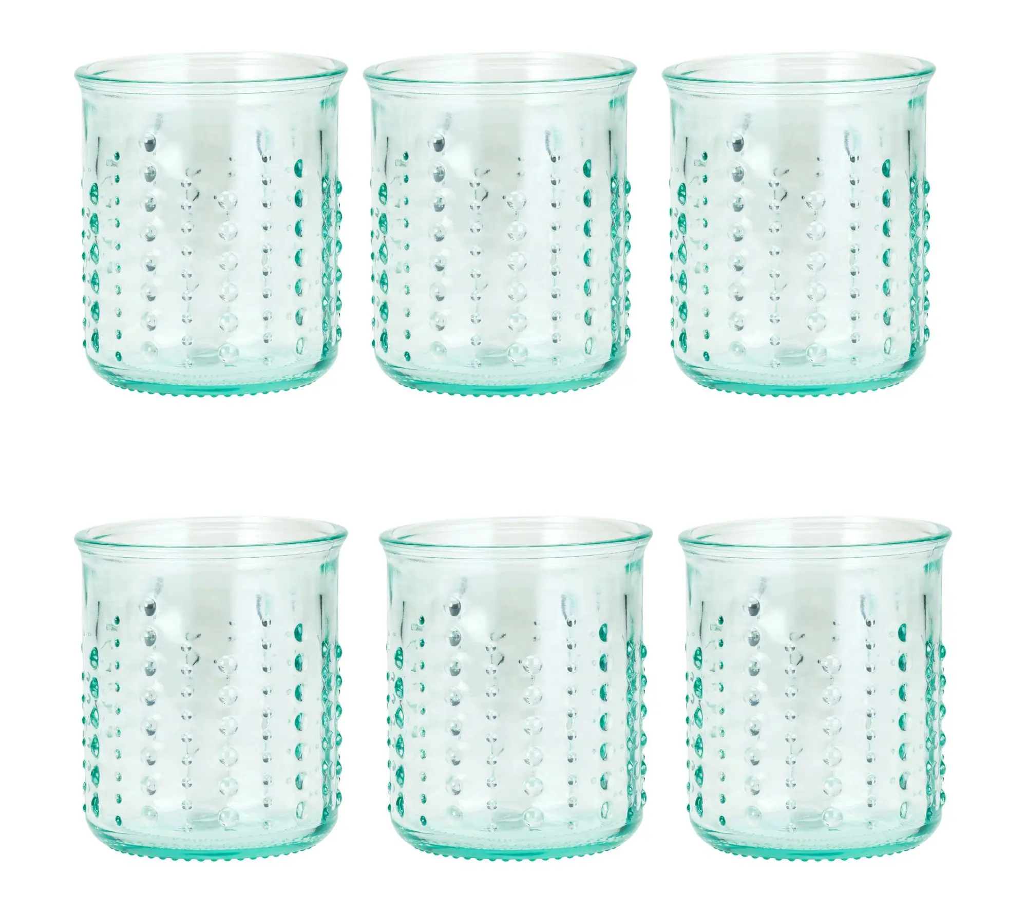 10 Strawberry Street Set of 6 Urchin Glassware, DOF