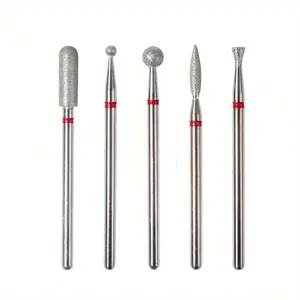 5pcs Diamond Nail Drill Bits Set, Manicure & Pedicure Tools, Nail Art Tool, Acrylic Gel Nail Polishing
