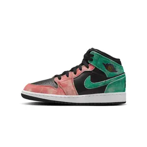 Youth Jordan 1 Mid SE "MJ's Playground" Blk/Grn-Dune Rd (FQ1292 003) (GS)