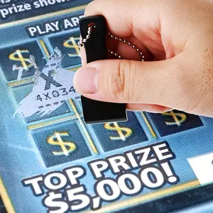 4pcs Lottery Scratcher Tool Keychain, Perfect for Lottery Tickets, Ideal Lucky Gambler Gift, Enhance Your Gaming Experience