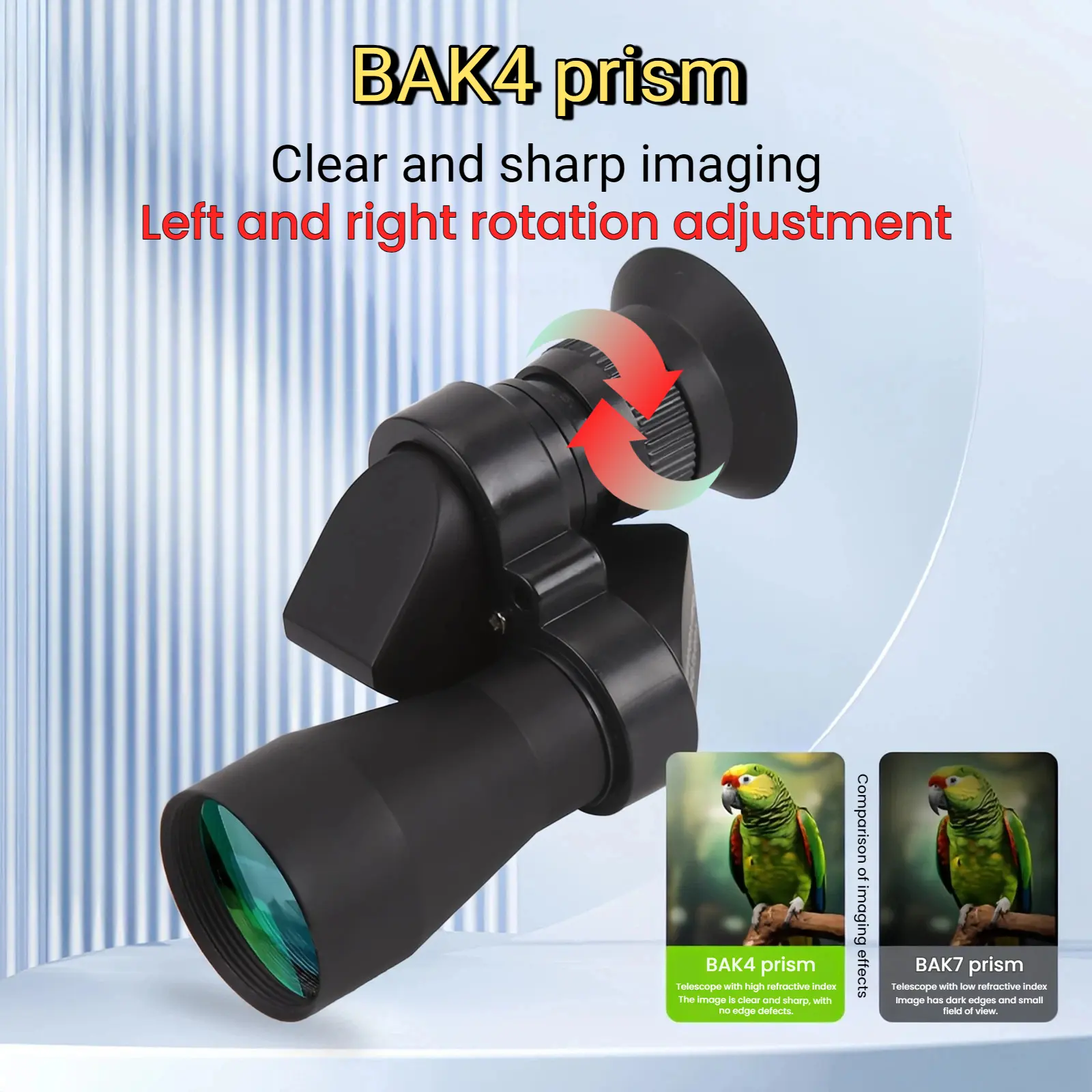 Compact Monocular Telescope with Phone Adapter, Adjustable HD High-Magnification Telescopic Zoom for Hunting, Camping
