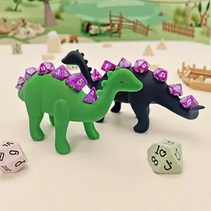 New Upgraded Dinosaur Dice Rack, Durable Dinosaur Shape Polyhedral Dice Storage Accessory, Tabletop Game Accessories for 14+ Age Group, Ideal Gift
