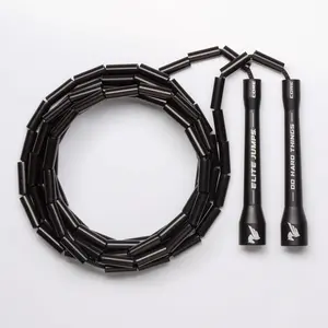 Elite Jumps - Do Hard Things 1” Beaded Jump Ropes - Strong & Durable Materials - Resize & Adjust - Fitness & Cardio Training - Improve Rhythm, Speed, Agility