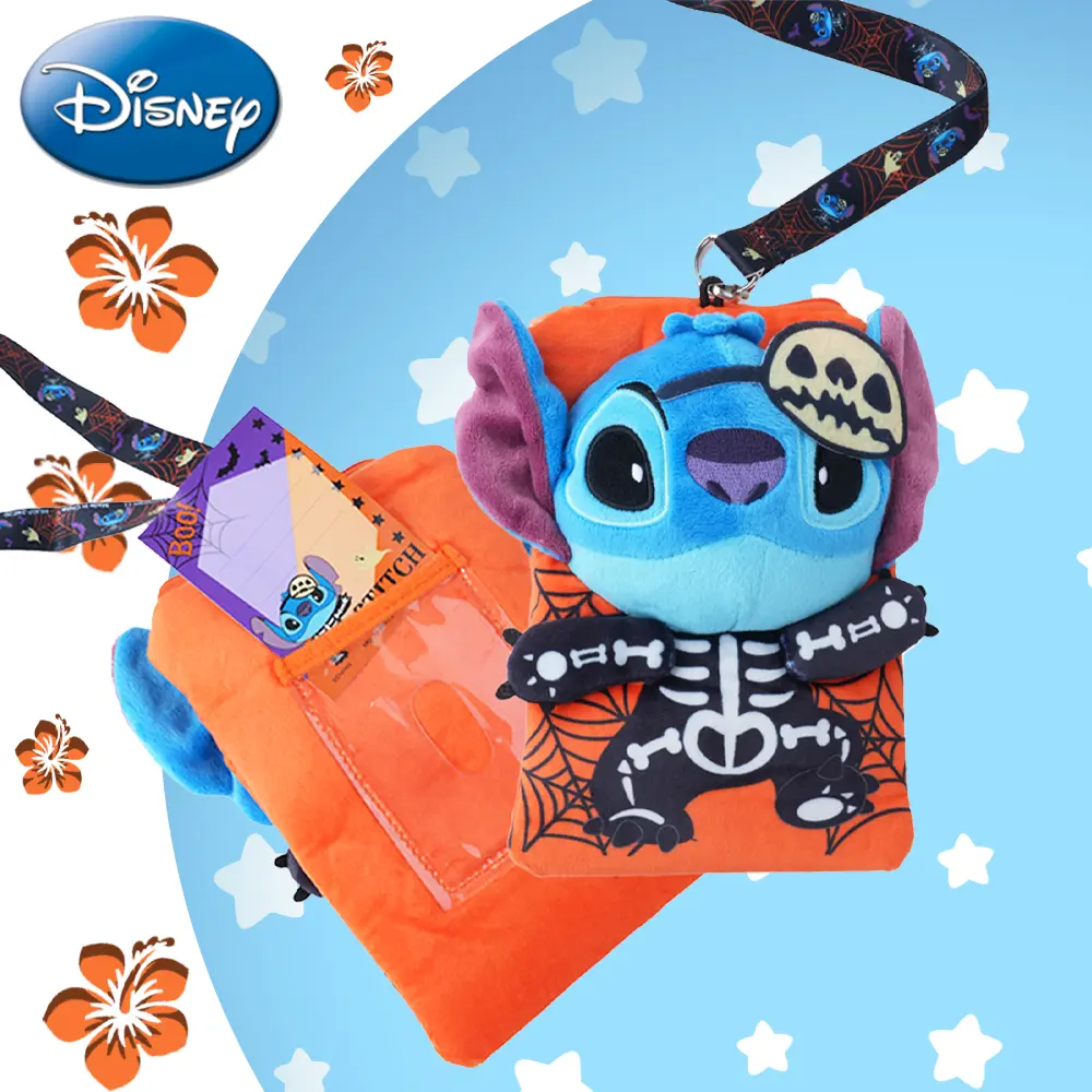 1pc Disney Officially Licensed Stitch Portable Fun Coin Wallet Mobile ID Bag Dream 3-in-1 Material Comfort Magic Bag You Need Travel The Best Holiday Gift for Your Friends and Family