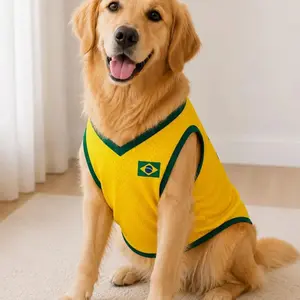 Pet Soccer Braz!!!!!!!!!l Jersey, Team Dog Shirt, Game Day Outfit for Dogs