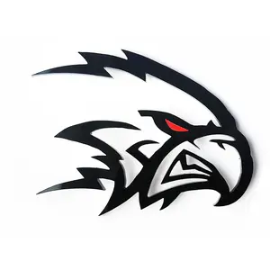 2x Hawk Bird Hellhawk Redeye Emblem Logo for Grand Cherokee  Jeep Trackhawk SRT