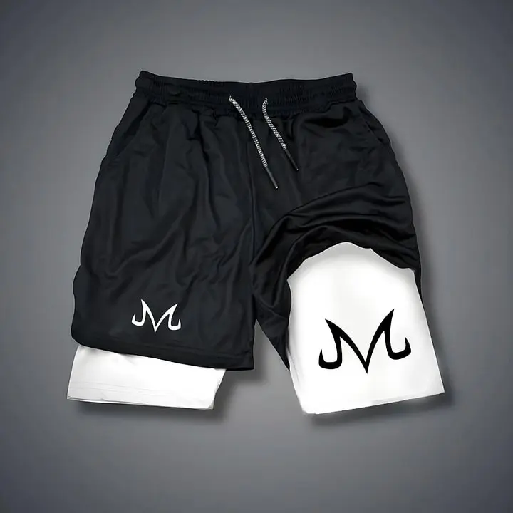 Top Rated 80s 90s Oversized Singlet Muscle Shorts Summer Simple Letter Black Shorts Outfit Fits Anime Graphic Shorts Gifts Polyester Breathable Quick-Drying Elastic Waistband Drawcord Secure Fit Comfortable Casual Outings Gift