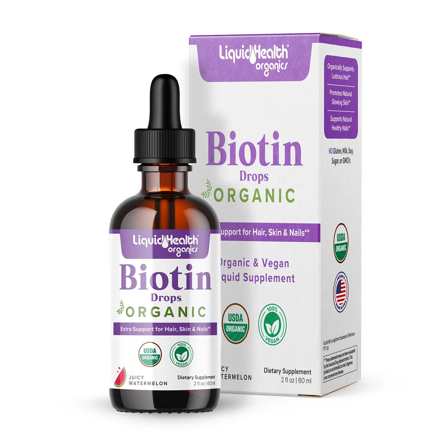 Biotin Drops (Organic, 100,000 mcg)