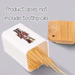 1pc Cute Printed Compact, Chic Toothpick Holder Nutcracker Soldier with Gold Crown Design, Durable Plastic, Perfect for Kitchen & Dining Room Decor, a Christmas Gift for Family and Friends