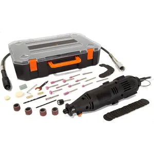 23103 1-Amp Variable Speed Rotary Tool with 100+ Accessories, Carrying Case and Flex Shaft