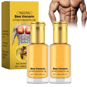 ThermoFirm Bee Venom Gynecomastia Oil, Chest Muscles Bee Venom Oil, Bee Venom Gynecomastia oil for Strengthen the Chest Muscles (2PCS)