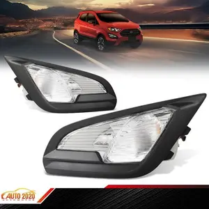 Front Bumper w/ Lamp Cover Bezel Fog Light LH RH Fit For Ford EcoSport 18-22
