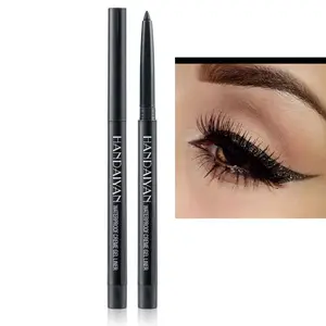 eyeliner pencil retractable eyeliner creamy pigmented smudge proof eye liner pen Shimmer Black