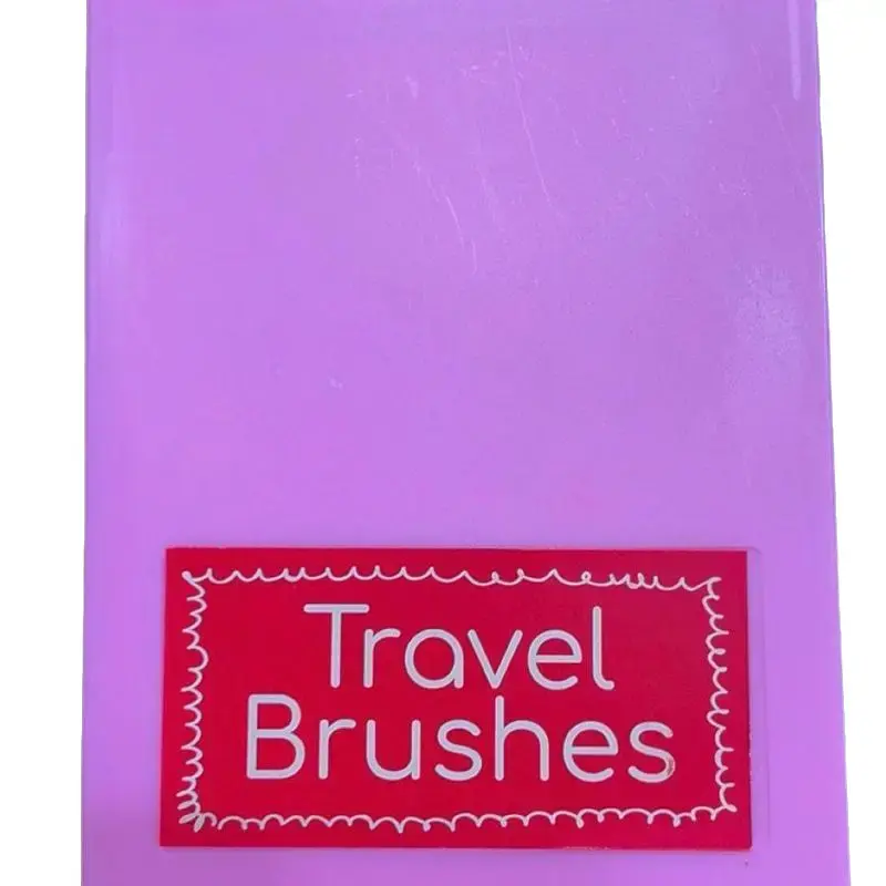 3-Piece Travel Makeup Brush Set, Portable Cosmetic Brushes for On-the-Go Touch-Ups