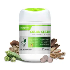 Kingscom Colon Clean Extra Strength Advanced Gut Health Support with 60 Billion Probiotic & for Digestion & Gut Health 15 Day Cleanse Gut and Colon Support Caffeine Free Bloating, Digestion (New and old packaging will be shipped alternately)