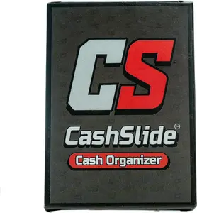 Slim Cash Organizer - Minimalist Wallet Insert for Men & Women, Holds 10 Bills - Compact Money Holder, EDC Money Clip Alternative for Wallets & Card Holder (Red and Black)