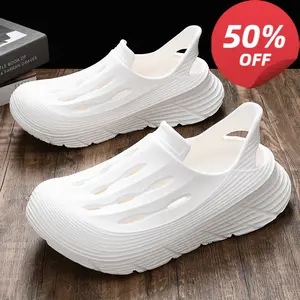 Foam Runners for Men Women,Lightweight Comfortable Slides,Breathable Beach Pool Non Slip ,Shoes Memory Foam Comfortable Hollow Breathable Sandals for Walking Yoga,Gym Outdoor Activities