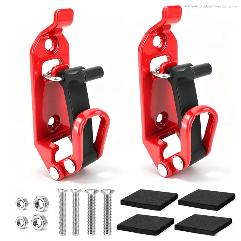2 Pcs Shovel Holder for Truck, Heavy Duty Shovel Mounts for Roof Rack, Quick Release Axe Holder Mount Kit, Metal and Rubber Car Accessories/ Garage Storage/ Truck/ Wall Mounting Brackets