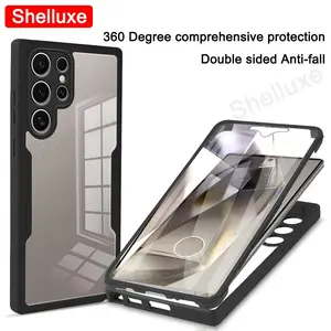 360 Full Body Front+Back Case Suxe For Samsung Galaxy S26 S25 Edge S24 S23 Ultra S22 Plus S21 FE Silicone Double Sided Cover
