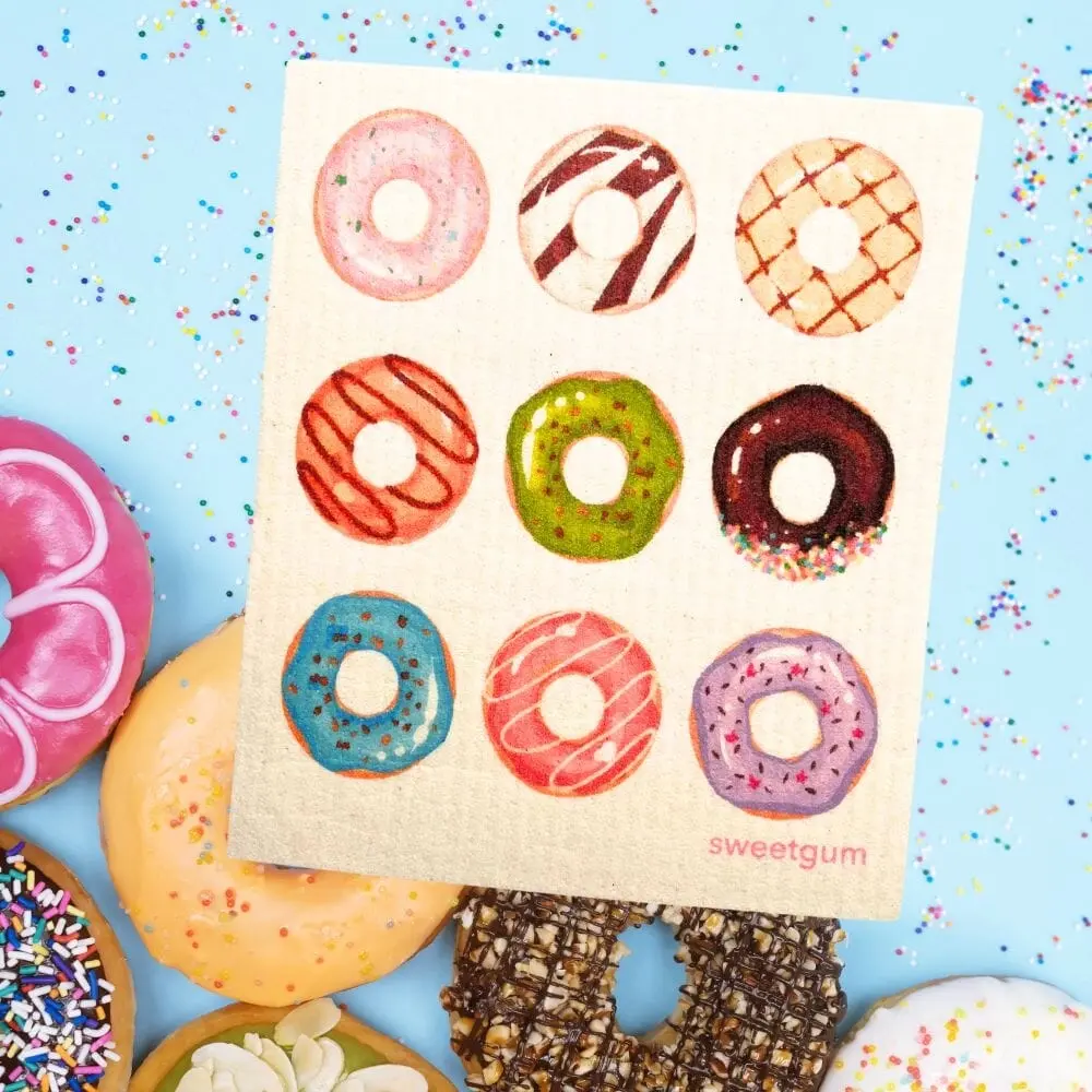 Nine Donuts Swedish dishcloth | Multi-color