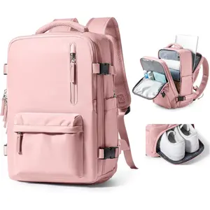 Women's Large-Capacity Waterproof Laptop Travel Backpack, Lightweight Carry-On Luggage for School & Work
