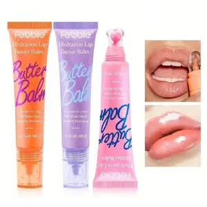 Febble 3 Color Lip Balm Moisturizing Hydrating Soft Tube Lip Mask, Compact Portable Design, Essential Daily Care for Dry Lips, Moisturizer, Moisture Hydrate