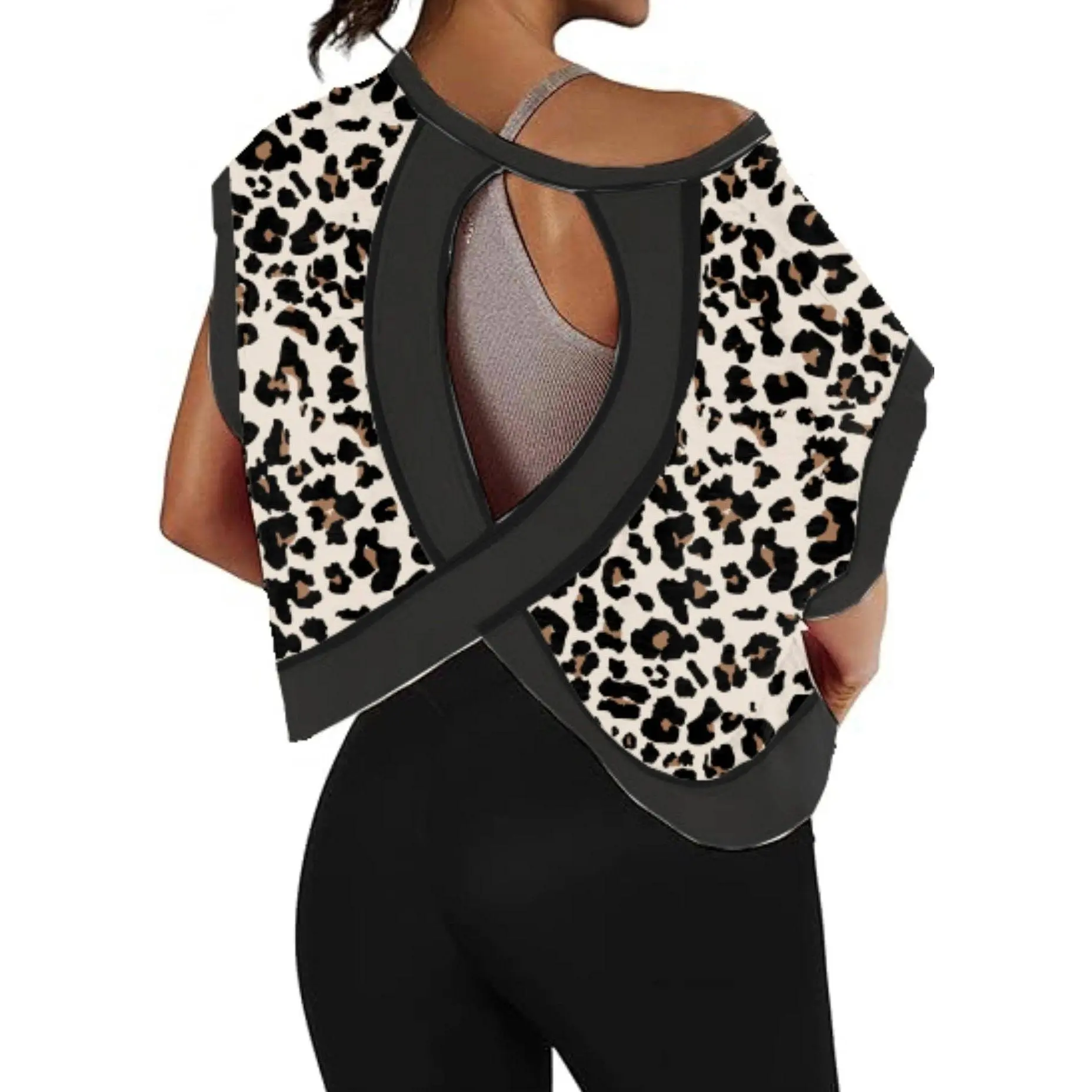Leopard Cross-Back Shirt