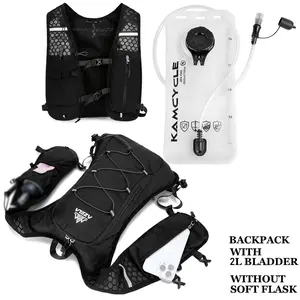 Adjustable Active Running Vest Backpack with 2L Hydration Bladder, Camel Hydration Backpack for Men & Women, Ultra-Light 5L Pack for Outdoor Trail Running