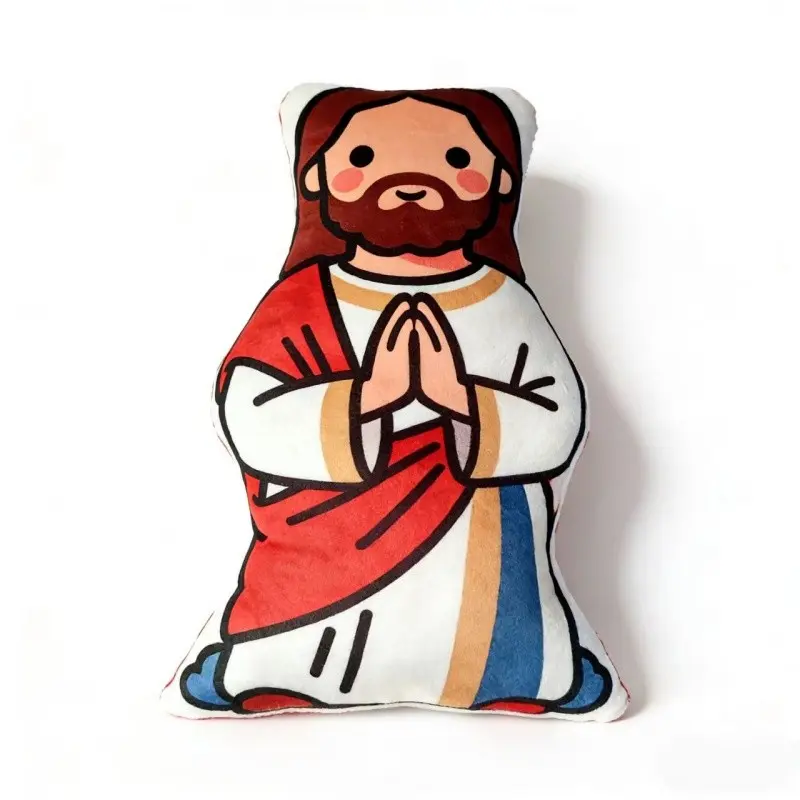 Jesus Pillow Decoration Cushion for Home & Gift, Decorative Sofa & Bedroom Pillow, Bedroom Decorative Accessories, Contemporary Style, Durable Cushions, Batch Number 20241029