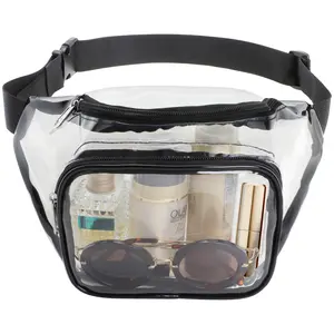 Stadium Approved Clear Fanny Pack - Hands-Free Belt Bag for Concerts & Sports | Fits Phones, TSA Compliant, Cosmetic Unisex Pouch Travel Essentials