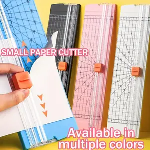 VK Portable Paper Trimmer Plastic Paper Cutter A4 Size Office Cutting Paper Tools Home Office Cutting Supplies