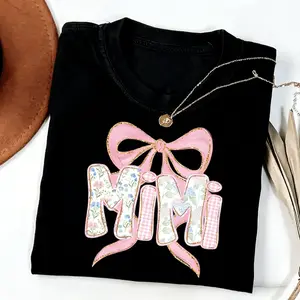 Mimi Shirt Gift for Mimi TShirt, Mother’s Day Gift for Grandma, Coquette Bow Mimi Shirt, Baby Announcement Tee, Grandmother Gift