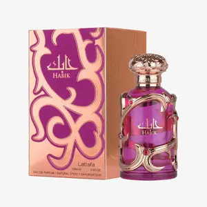Lattafa Habik for Women 3.4Oz Eau de Parfum Spray - Fresh Floral & Musky Fragrance with Citrus & Fruity Notes