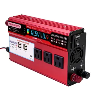 Heavy Duty 5000W Car Inverter DC 12V to 110V AC, Reliable Power Converter with Cooling Fan for SUV Van Truck and Road Trips