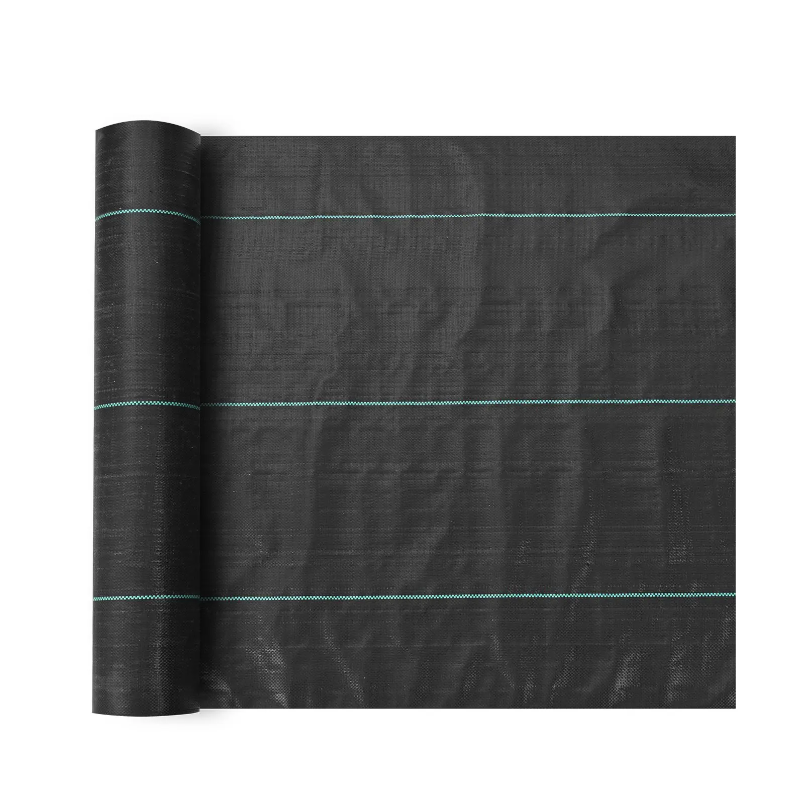【summerfinds】VEVOR Weed Barrier Landscape Fabric, 6*100FT Heavy Duty Garden Weed Fabric, Woven PP Weed Control Fabric, Driveway Fabric, Geotextile Fabric for Landscaping, Ground Cover, Weed Blocker Weed Mat, Black