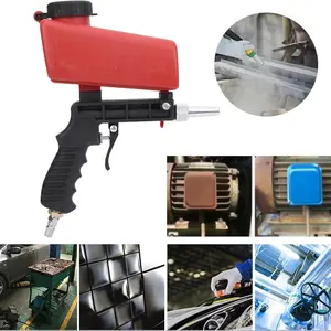 Pneumatic Sandblasting Gun Set, Removes Paint, Stains, Rust, Grime, Ideal for Pool Cleaning, Includes Brushes #2 & #3, Sandblasting Tools