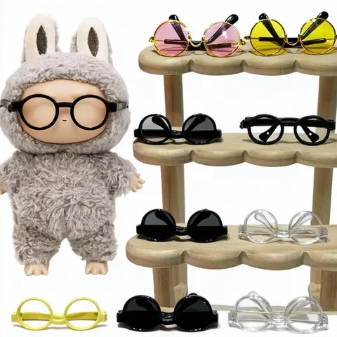 Glasses for Doll 17cm bubu DIY baby doll Accessory Sunglasses Costume