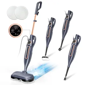 [WeeklyDeals]DEVOAC 10-in-1 Electric Steam Mop with Detachable Handheld Steamer Lightweight for Walls Floors,Tiles Tackles Grease&Sticky Messes,Steam Cleaner For House, Multi-Accessories Portable Cleaning[SummerWins]