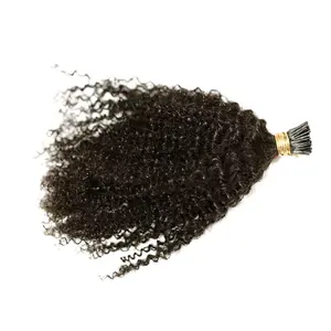Pre-Bonded Afro Curly I-Tip Hair Extensions