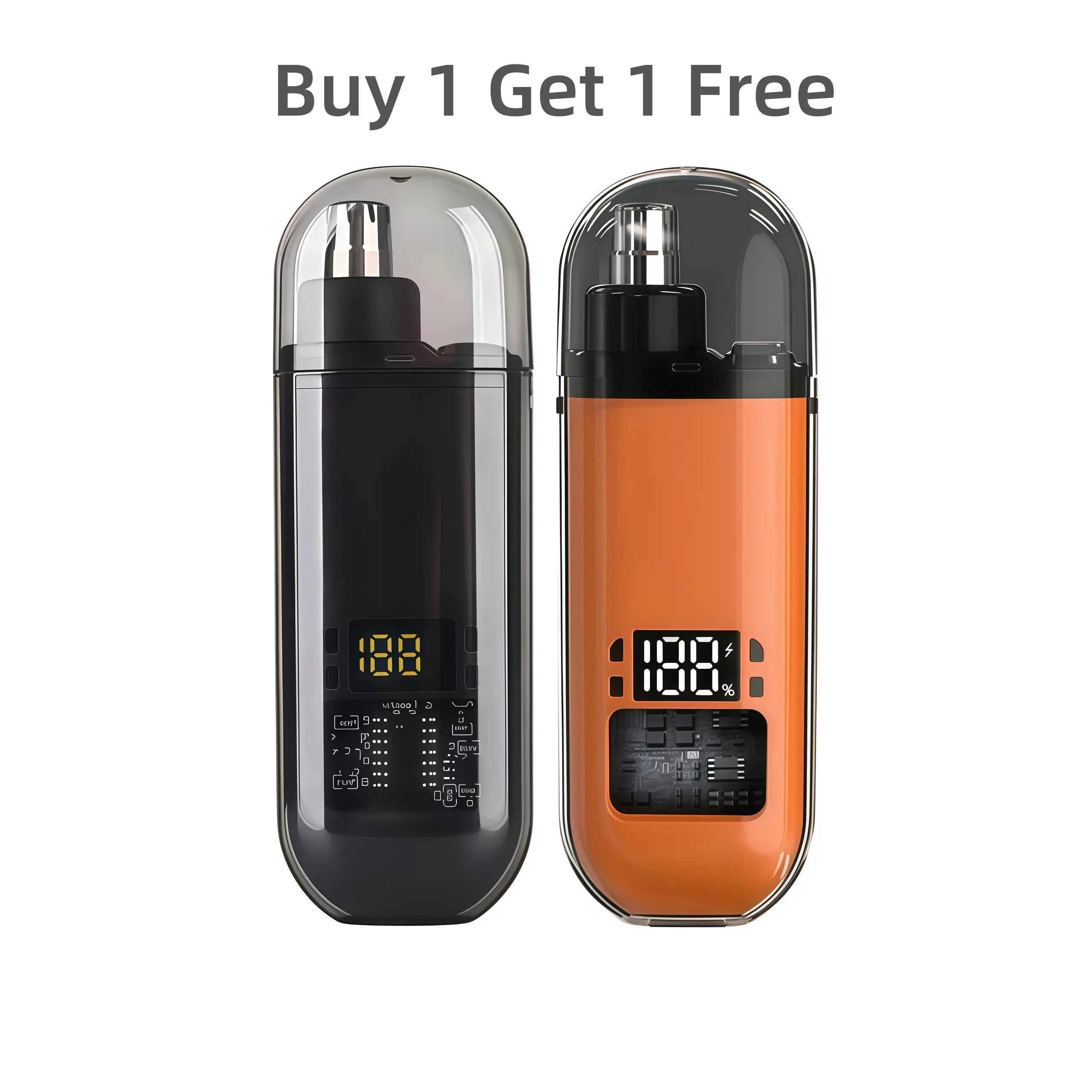 【Buy 1 Get 1 Free】Electric Nose Hair Trimmer,Professional Painless Eyebrow & Facial Hair Trimmer for Men Women,Led Display Nose Clipper,Nose and Ear Hair Trimmer Travel,Easy to Clean,Gifts for Men Women