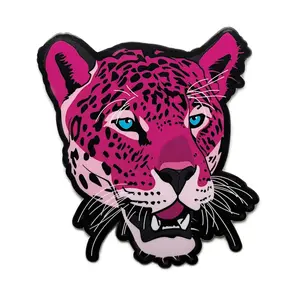 Pink Jaguar Vinyl Sticker