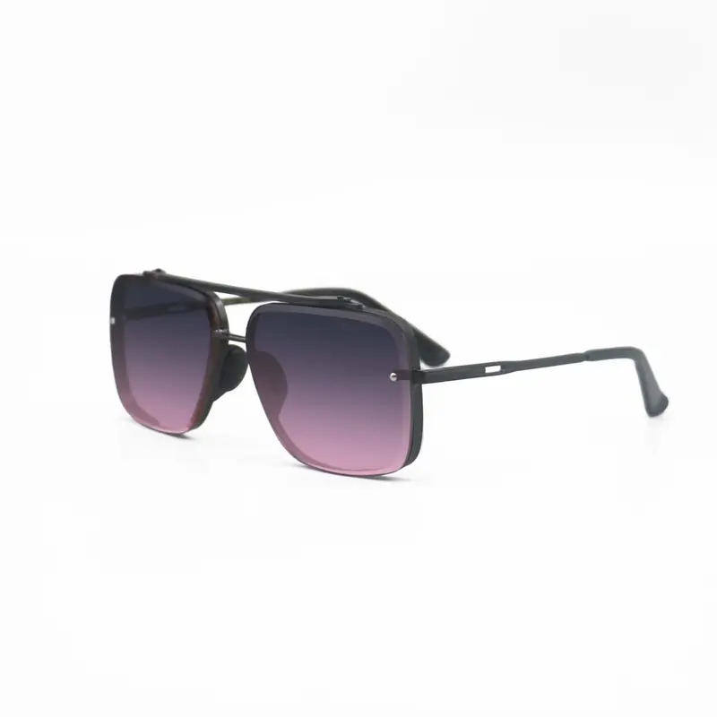 Bella Purple & Pink Tangle-Free Sunglasses | Aviator Sunglasses with Tangle-Free Nose Pads, Shatter-Resistant Lenses & UV400 Protection - Stylish Fashion Eyewear for Women - Trendy Casual Street Style Sunglasses